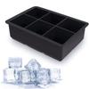 Ice Mold Silicone Ice Cube Tray Mould Shape Ball 6-Square Soft Silicone Ice Cube Tray Ice Maker Jelly Pudding Mould Barware