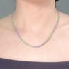 Tanzanite & Tsavorite Beaded Necklace DIY Gemstone Bracelet Clavicle Chain Loose Beads
