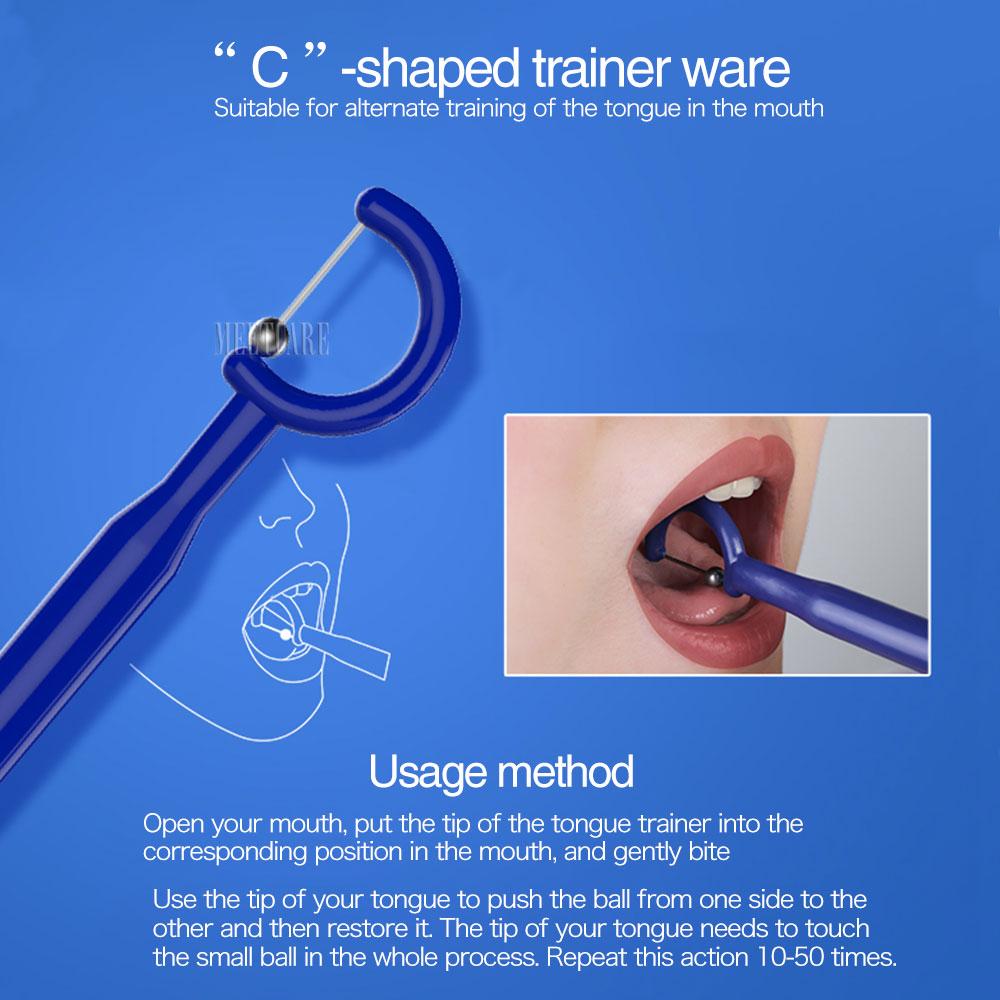 Child Mouth Oral Language Tougue Rehabilitation Exerciser Trainer Muscle Strenght Touge Training Tool Flexibility Stability