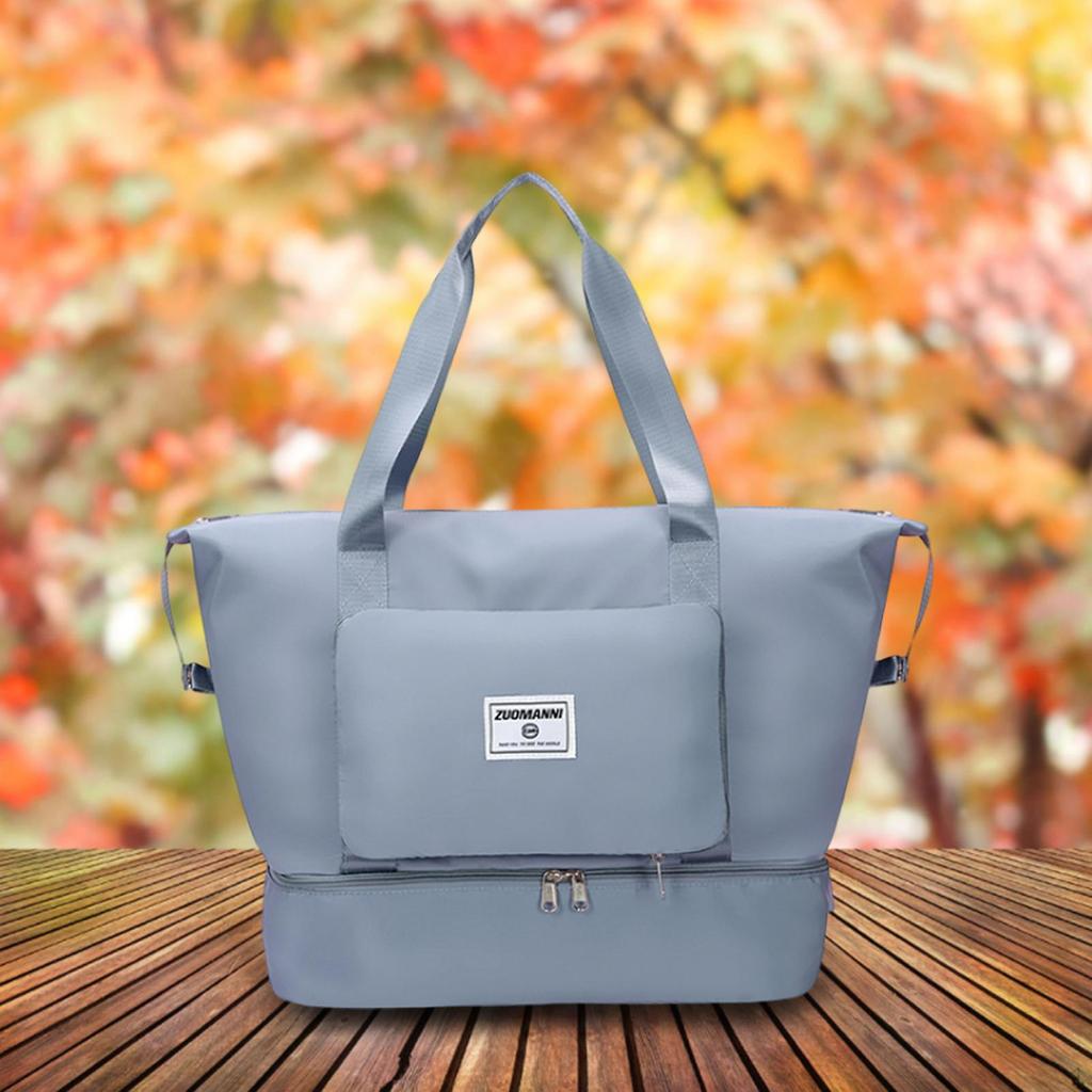 Foldable Travel Duffle Bag Tear Resistant Tote Overnight Holdall Organizer Storage Sports Gym