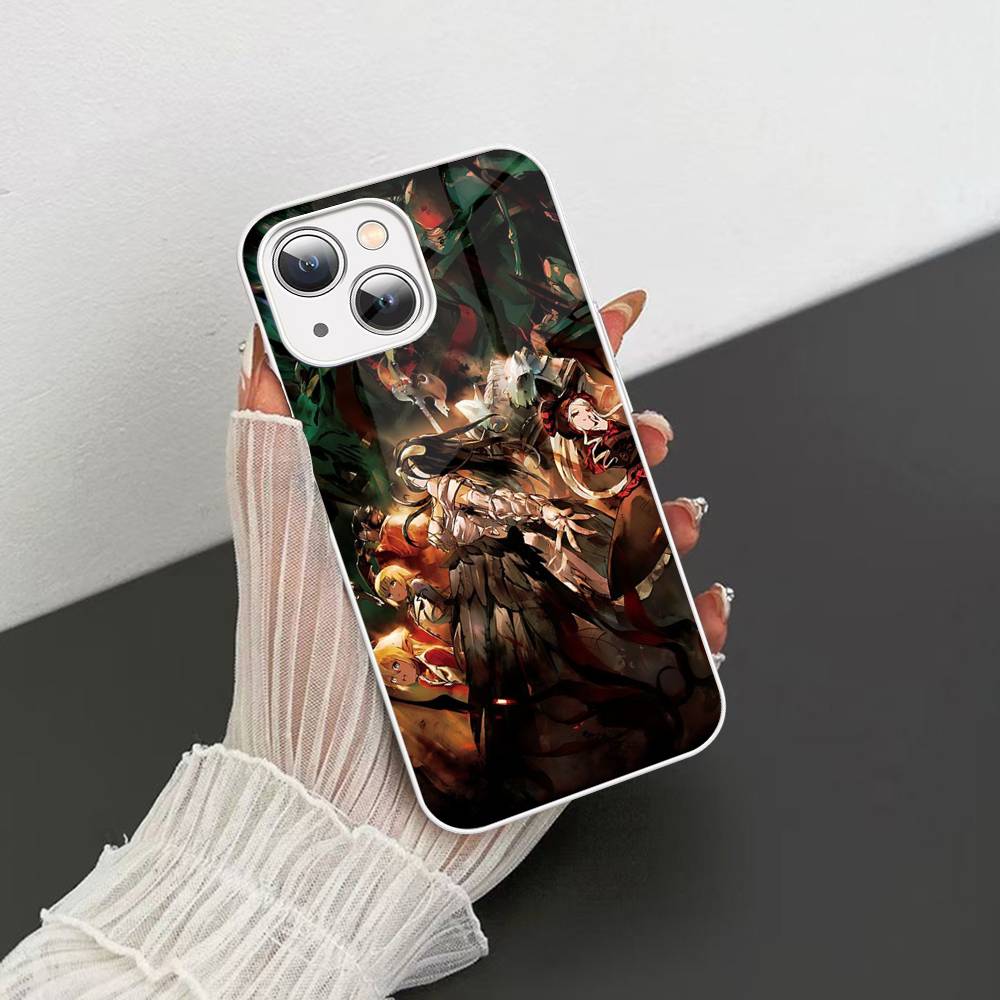 Popular Anime O-Overlord For IPhone 14 13 12 Mini 11 Pro XS Max X XR 14 Plus Tempered Glass Cover