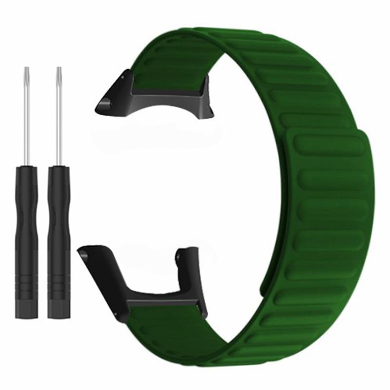 

Для Sunnto Ambit 3/Ambit 3 Sport/Ambit 3 Run Силіконовий спортивний ремінець Магнітний ремінець для годинника Army Green