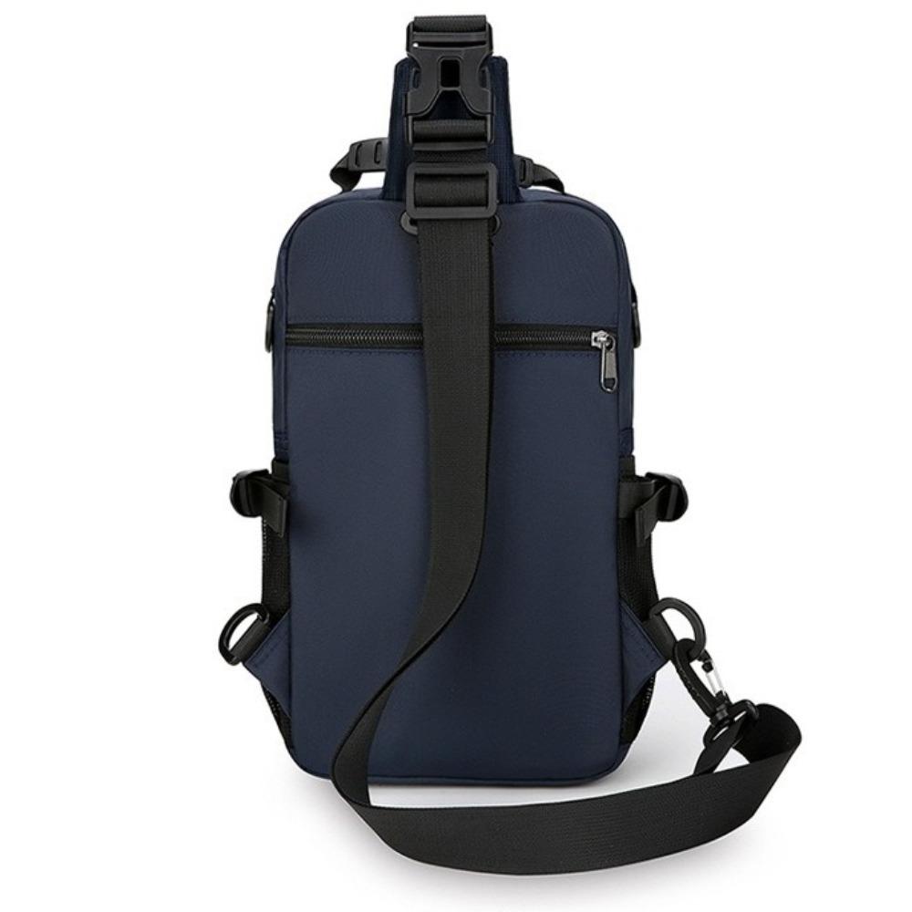 Shoulder Bag Sports Message Bag Multi Pockets Crossbody Bag Simple Men Chest Bag Boys