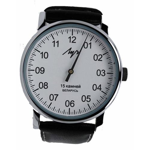Genuine LUCH Waterproof Winding Wristwatch, One-hand (white Face, Cyrillic), Digital.