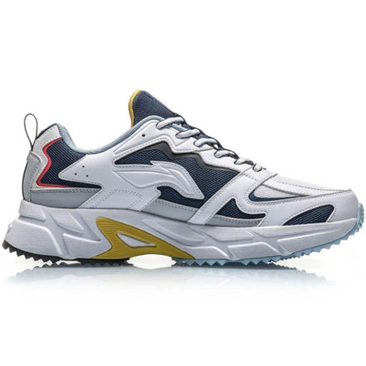 Li-Ning Non-Slip Wear-Resistant Low-Top Running Shoes Men Sneakers Deep-Water-Duck-Blue ARLQ001-3
