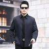 Spring and Autumn Business Style Jacket Jacket Simple Dad Outfit Middle-aged Men's Lapel Top Jacket