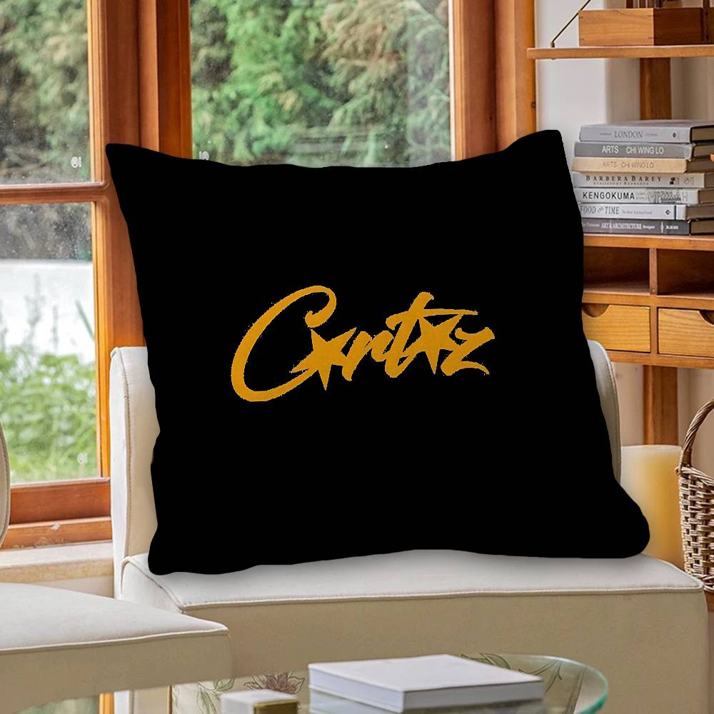 Devil's Island English C-Corteiz Office Cushion Pillowcase Car Cushion Cover45X45CM Lumbar Pillowcase Sofa Pillowcover