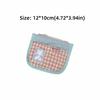 Cute Portable Coin Purse Multifunctional Lightweight Wallet Card Holder Zipper Small Storage Bag Students