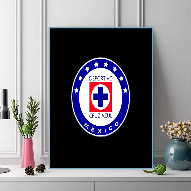 Cruz Azul Pattern 3pcs 100% Round Full Drill 5D DIY Diamond Painting Embroidery Cross Stitch Rhinestone Décor