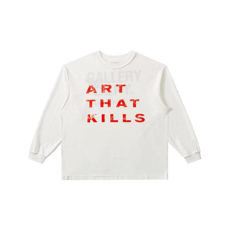 Gallery Dept Heart Letter Slogan Long-Sleeve T-Shirt - Men's Trendy Style
