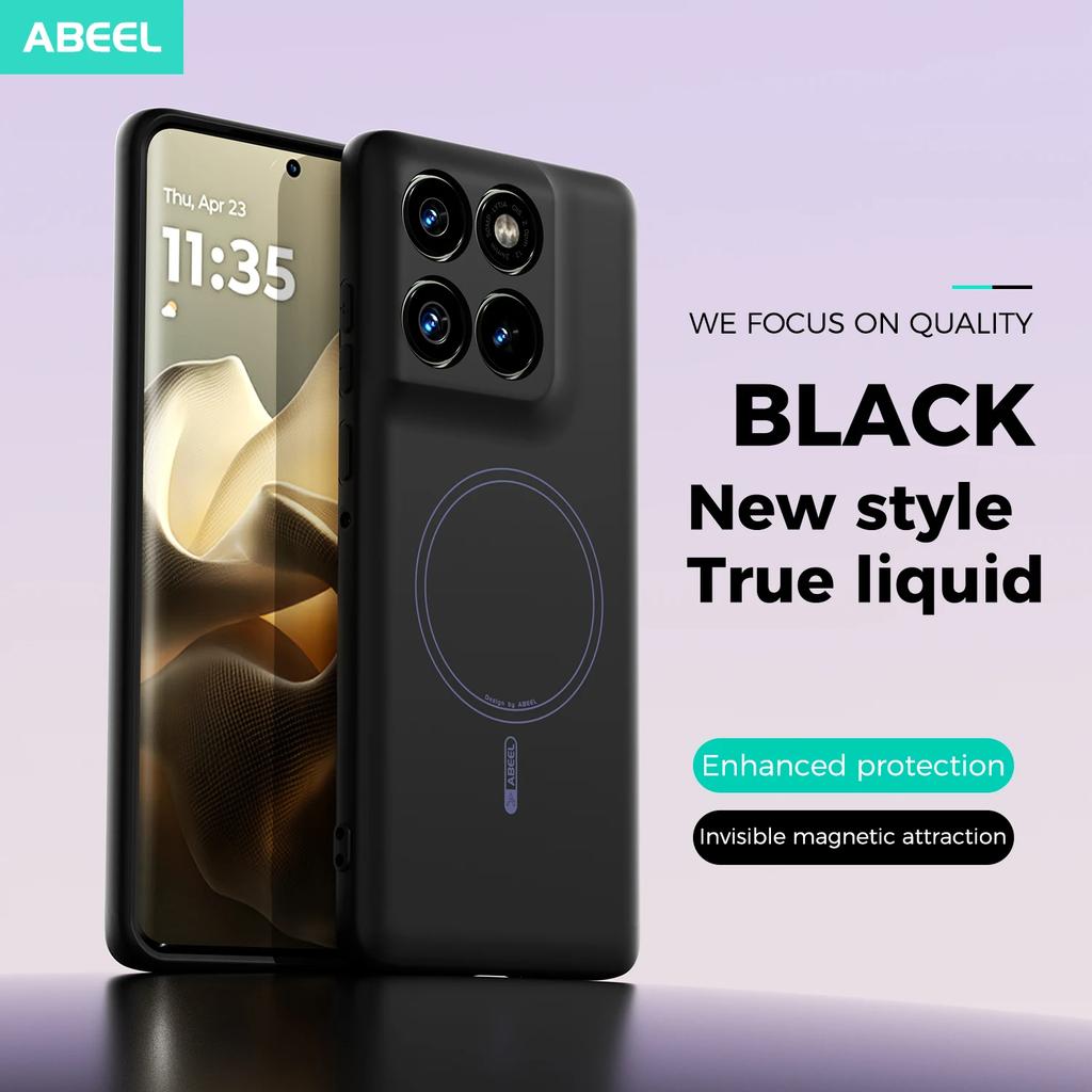 Offical Phone Case For Motorola Moto Edge 60S 60 Pro Hand Feel Liquid Silicone Magnetic Soft Mobile Phone Cover