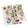 Retro Floral Journal Sticker Pack: Whisper To Flowers Series - 100 Sheets, 6 Designs