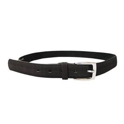Mens Plaid Leather Belt
