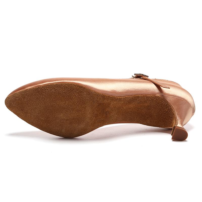 Modern Dance Shoes Women Waltz Dancing Shoes Heeled 5.5CM Latin Ballroom Shoes