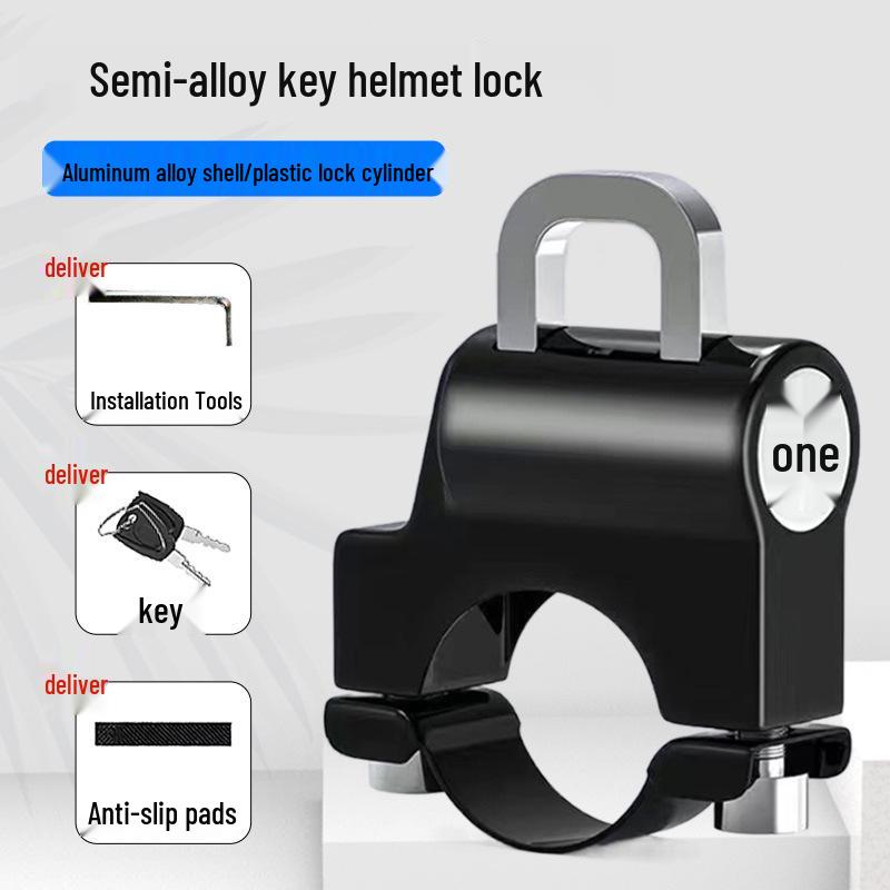 Anti-Theft Electric Bike Helmet Lock - Pry-Proof Fixed Hook for Bicycles