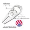 Zinc Alloy Golf Divot Repair Tool Bottle Opener Magnetic Ball Marker Holder Metal Green Fork Tool Golf Accessories Men Women Golfer Enthusiasts Gift