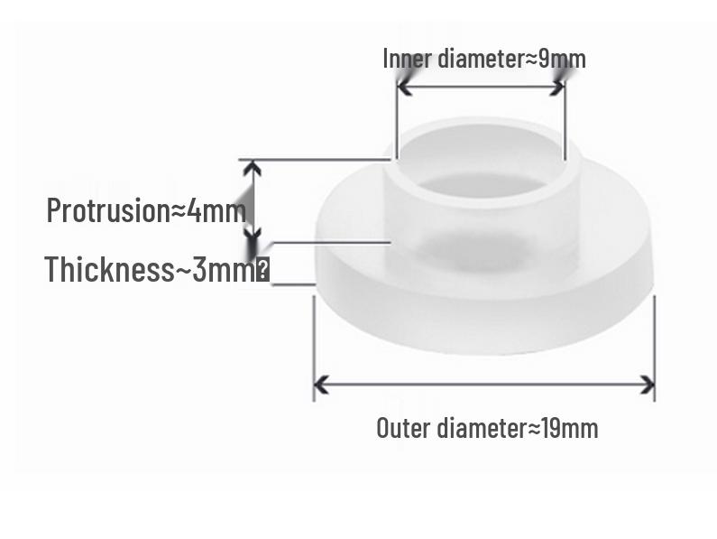 Silicone Gasket for 1-Inch Hose, Faucet, Water Meter, or Shower Head - 4 & 6 Point Sealing Ring.