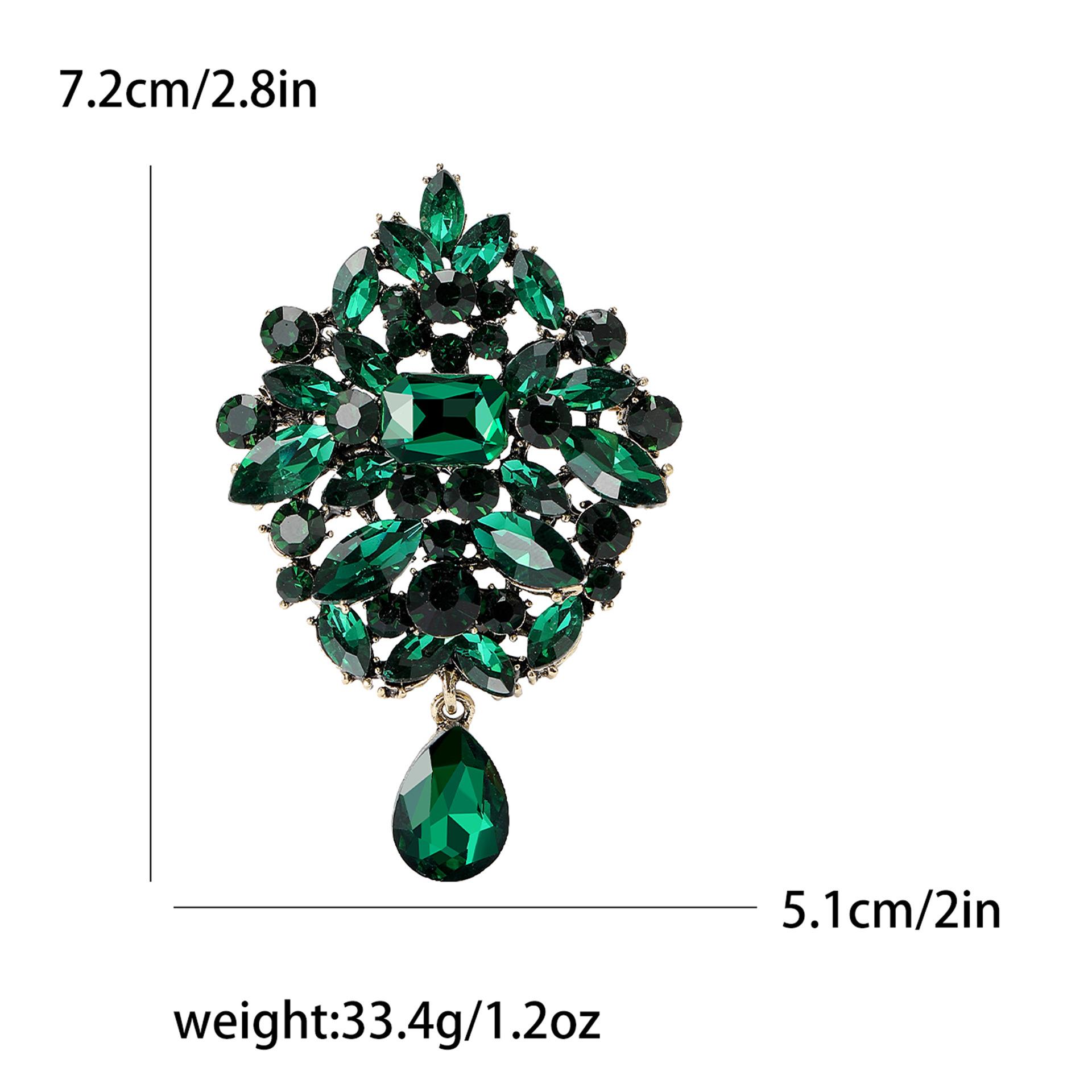 

Модная брошь-подвеска из хрустального стекла, элегантные аксессуары для костюма, брошь