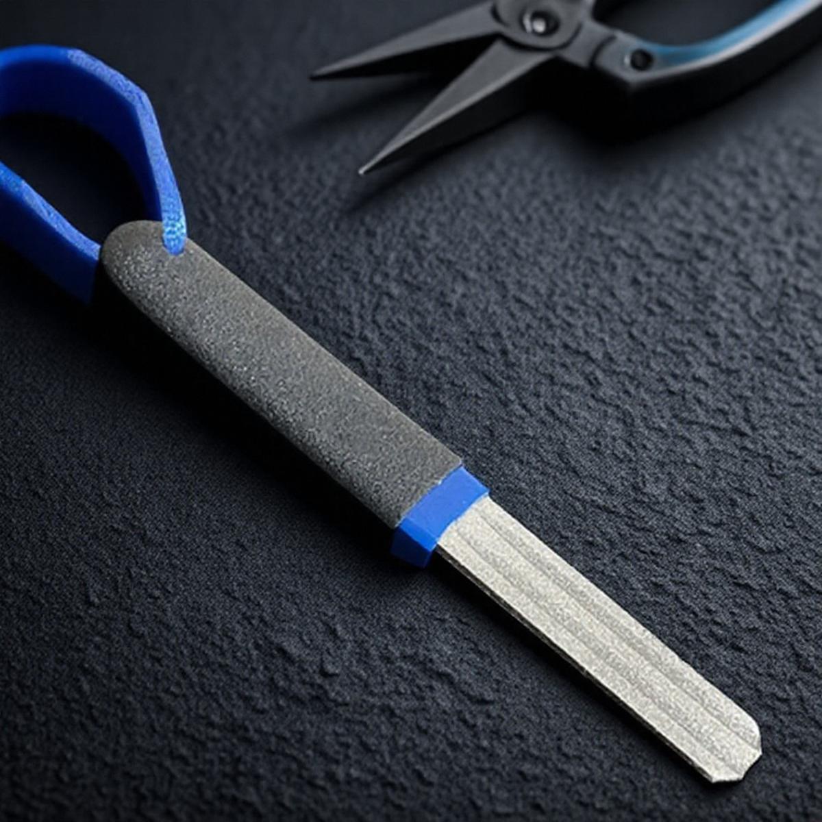 

Portable Outdoor Double Groove Fishing Hook Sharpening Hone New Grinding Hook Sharpener Tool Fish Accessories синий