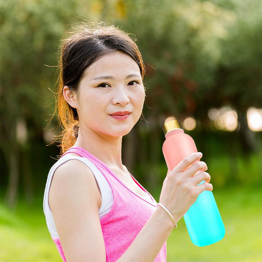 1000ml Outdoor Large Capacity Frosted Sports Water Cup