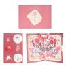 Pop Up Love Greeting Card Rose Blessing Card Romantic Valentine's Day Card  Wedding Invitations