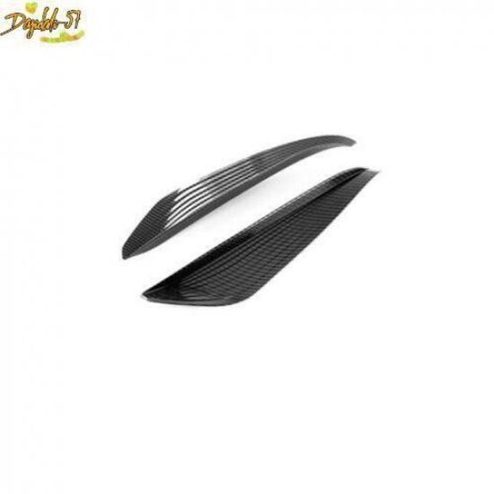 2XCarbon Fiber Rear Fog Lamp Light Eyebrow Cover Trim For Toyota BZ4X