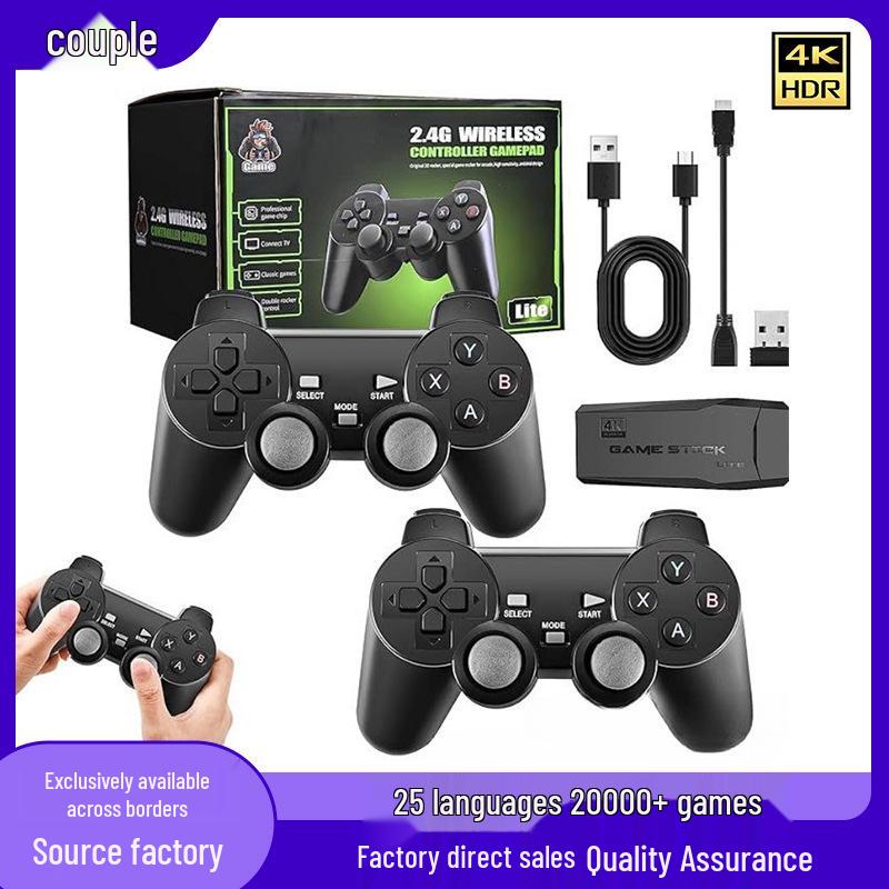 New M8 Retro Wireless Game Console with Dual PS1 Arcade HD Controllers