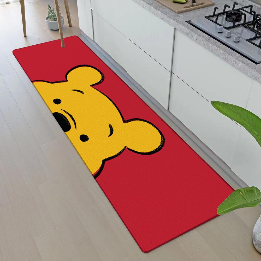 Entrance Front Door Doormat Winnie the Poohs Non-slip Kitchen Rug Living Room Rugs Balcony Bathroom Foot Mat Floor Mats Carpet