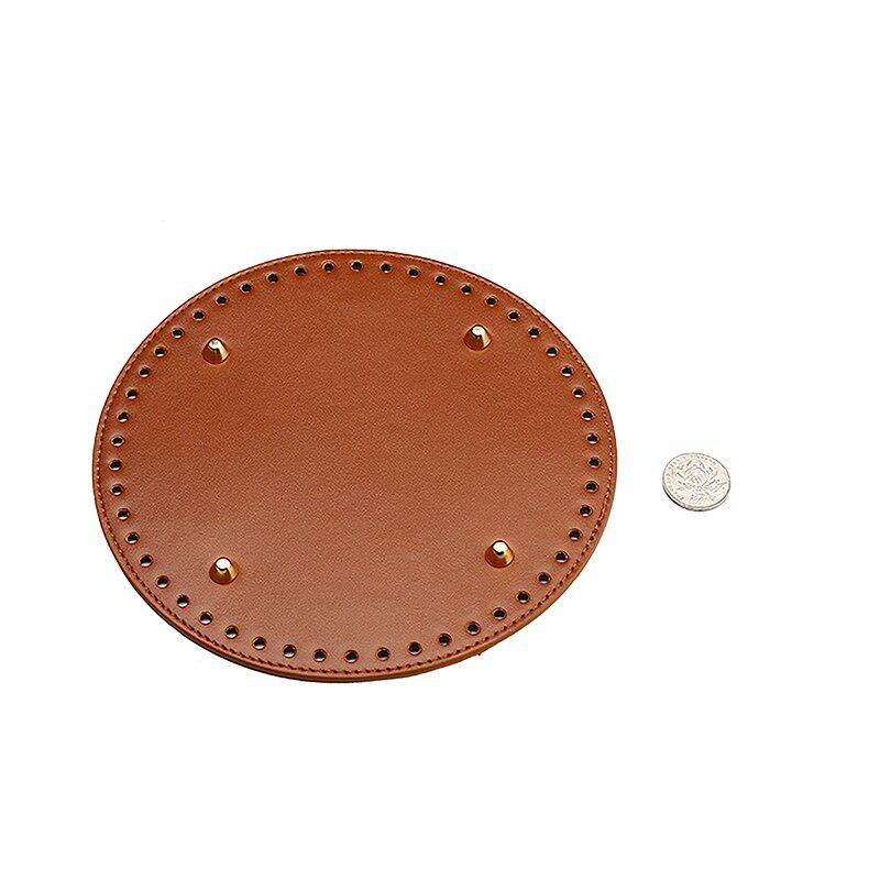 High Quality Oval Round Bottom for Knitted Bag Leather Bag Accessories Handmade Bottom with Holes Diy Crochet Bag Bottom
