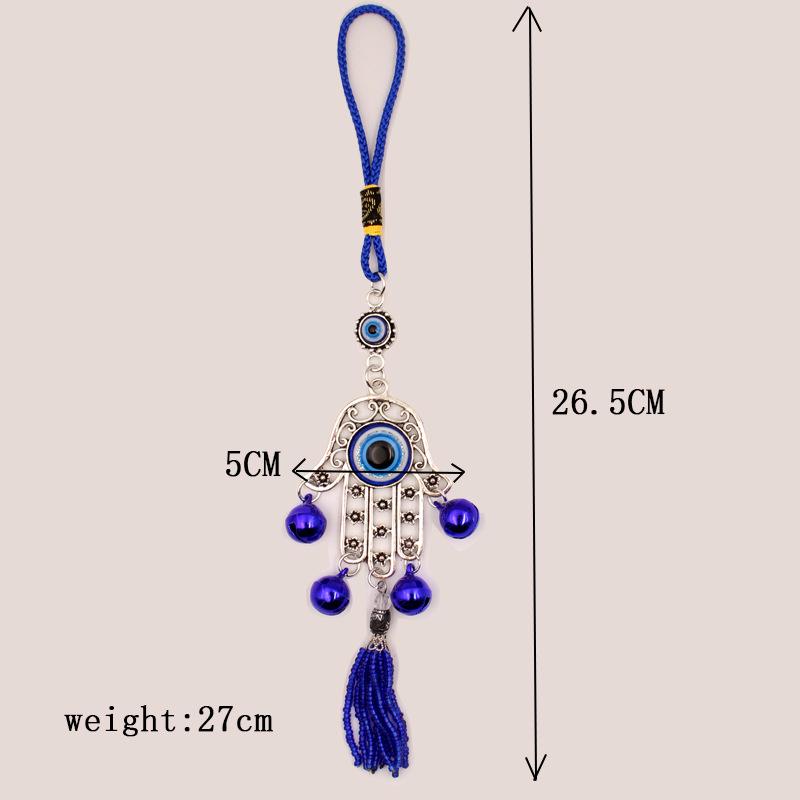 

Греческий синий глаз колокольчик ветра украшение для автомобиля