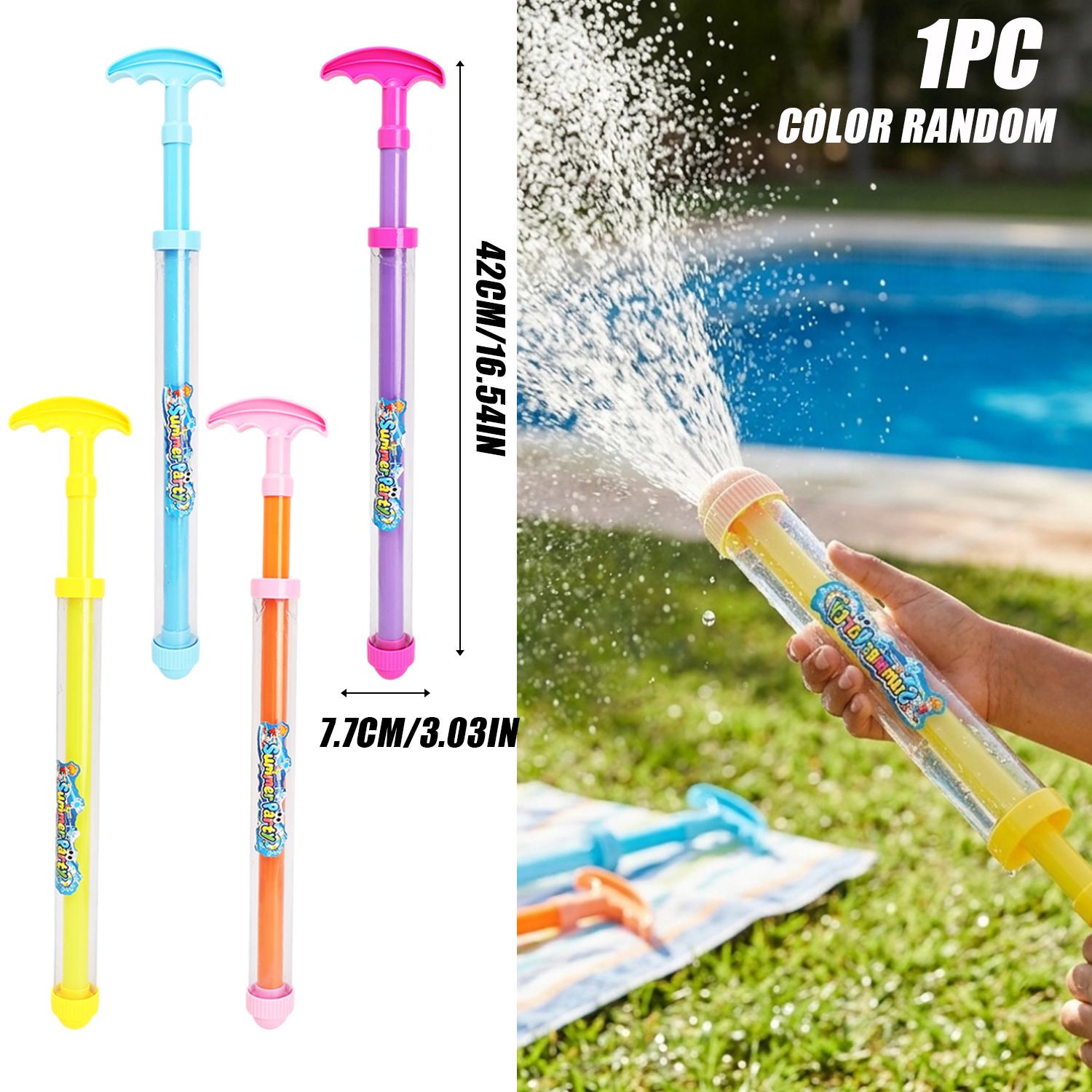 Pull Type Color Water Gun Spray Flower Small Water Gun Pull-Out Water Gun Sea Beach Outdoor Toy for Kids Children Adult Surprise