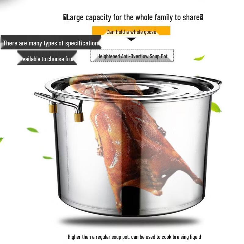 Commercial Stainless Steel Round Bucket with Lid