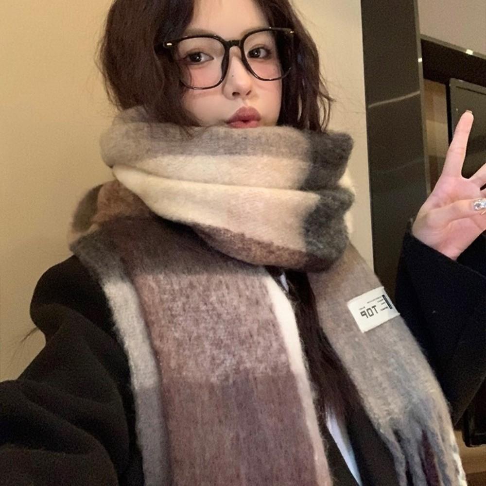 Warm Long Tassel Scarves Soft Neck Warmer New Scarves Bib  Outdoor Sports