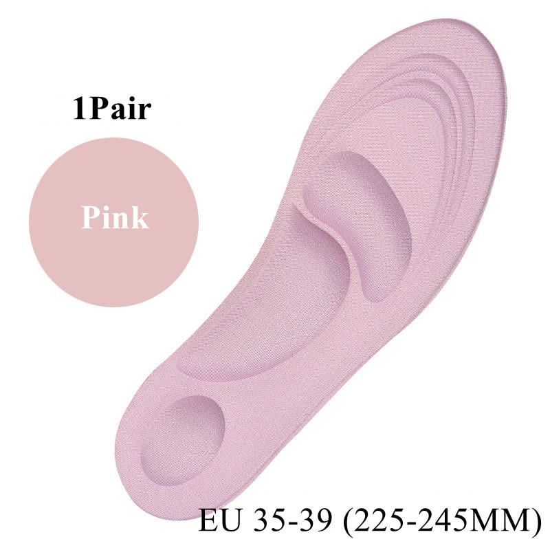 4D Memory Foam Cushion Orthopedic Insoles for Shoes Pain Relief Soft Flat Feet Arch Support Massage Plantar Fasciitis Sports Pad