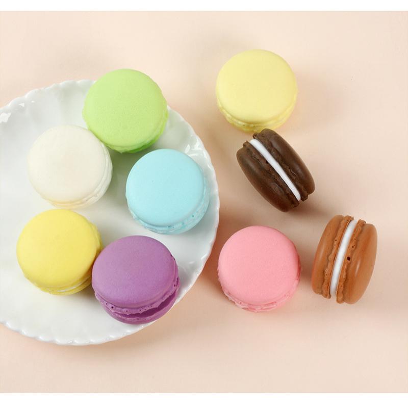 Artificial Macaron Simulation Food Models Lifelike Texture Assorted Styles for Holiday Party Decor Home Desktop Ornament Gifts