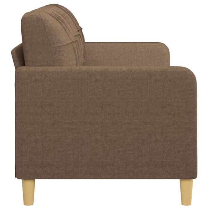 VidaXL Canapé à 3 places Marron 180 cm Tissu, canapé, canapé de salon, canapé à trois places, canapé rembourré, sièges de 359102