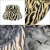 2023 Autumn/Winter Tiger Stripe Faux Rabbit Fur Bucket Hat - Women's Plush Basin Hat & Men's Fashionable Warm Hat