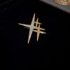 Simple Personality Star High-End Sense Brooch Cute Trendy Design Corsage Pin For Evening Banquet Suit Emblem Jewelry