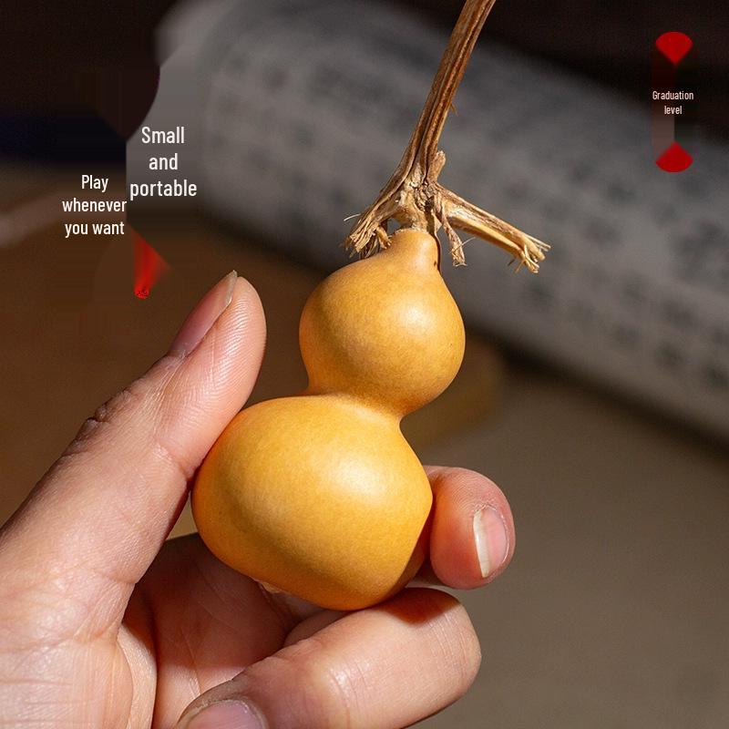 Biao Yun Dragon Head Gourd Handheld Ornament - Miniature Wenwan Collection Piece