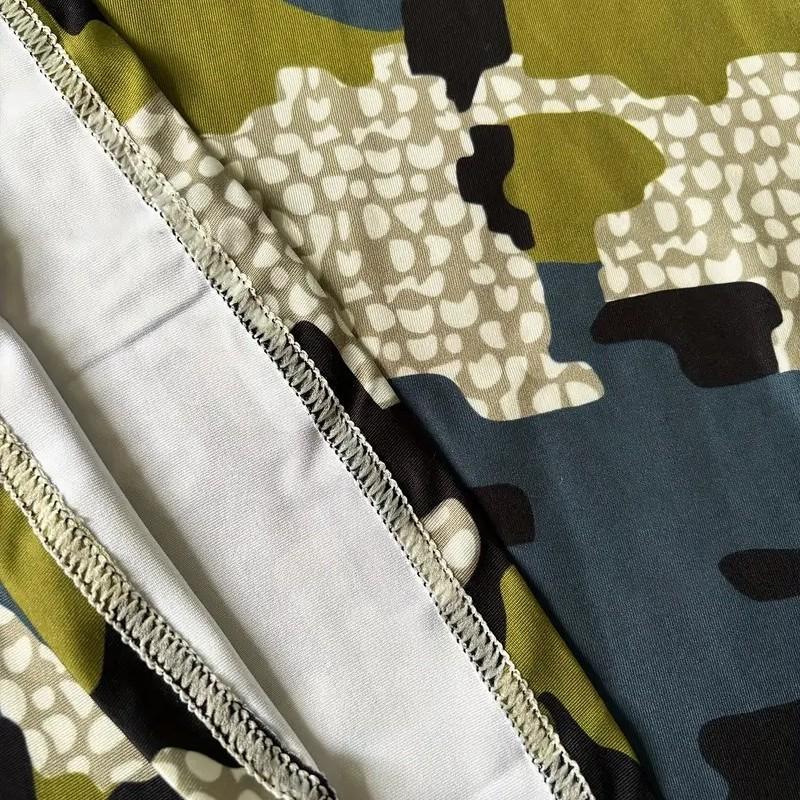 Nuova maglia da uomo a maniche lunghe con cappuccio, stampa mimetica ad alte prestazioni, top per sport di pesca, protezione solare, protezione dagli insetti e traspirante