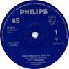 7inch Record DUSTY SPRINGFIELD  I Only Want To Be With You BF1292 Philips 1963 UK SoulFunk Used