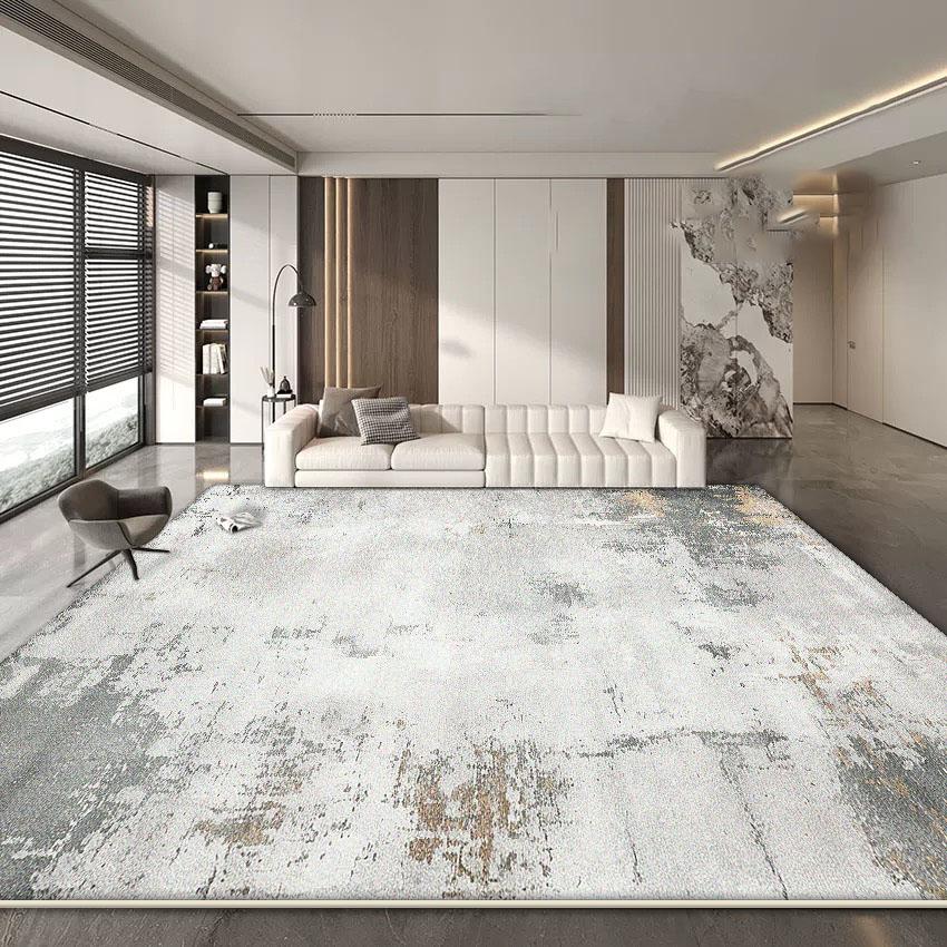 Nordic Abstract Large Living Room Carpets Minimalism Decoration Home Non-slip Soft Rug for Bedroom Lounge Foldable Floor Mats