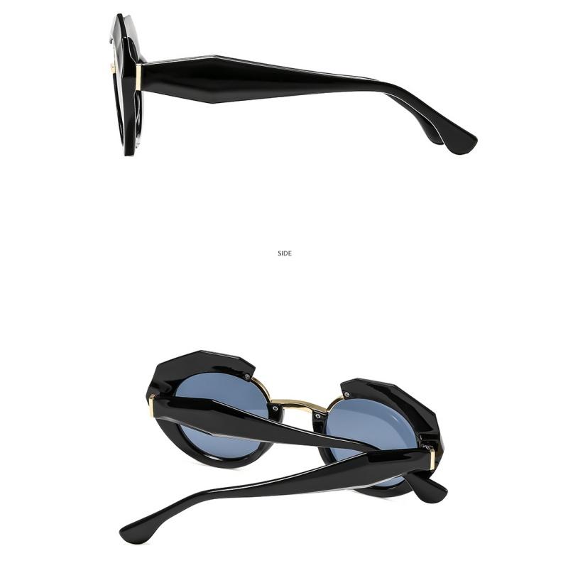 Women's Sunglasses, Fashionable Round Sunglasses, Thick-rimmed Sunglasses.