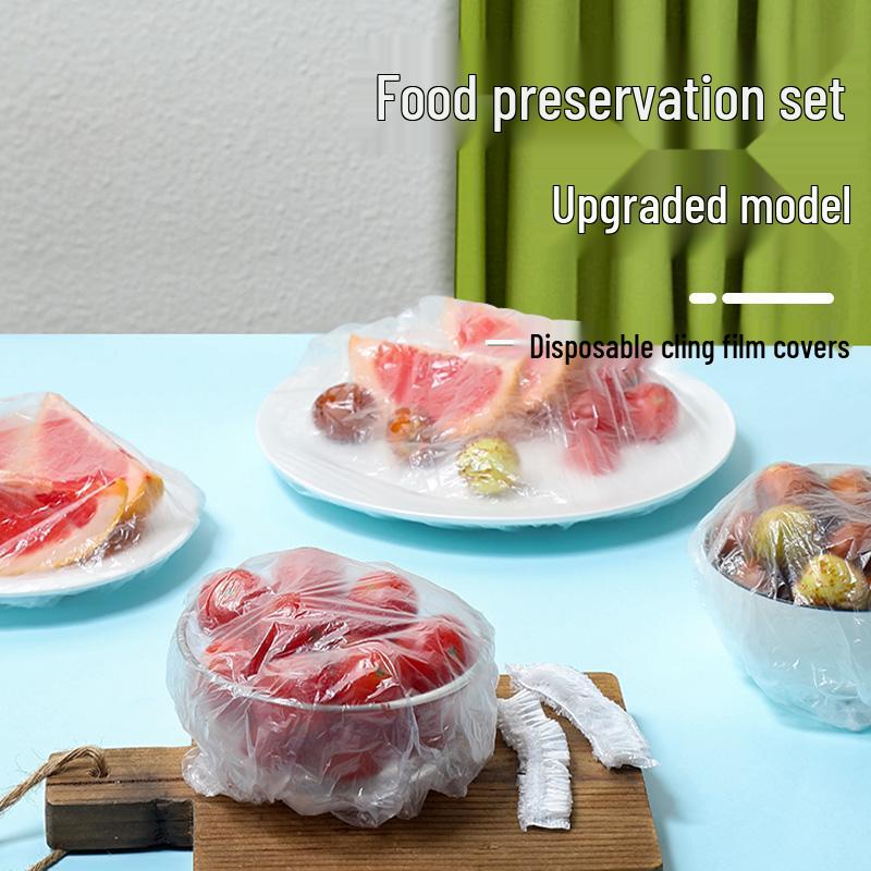 Jednorázové elastické potravinářské přilnavé fólie na misky a zbytky