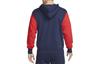 Nike Sweatshirts Men's Blue Red Hooded Moderate Regular DV4934-410