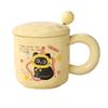 Little Black Cat Cute Creative Elegant Simple Cartoon Mug Three Dimensional Ceramic Cup Cute Souvenir Gift Box Set