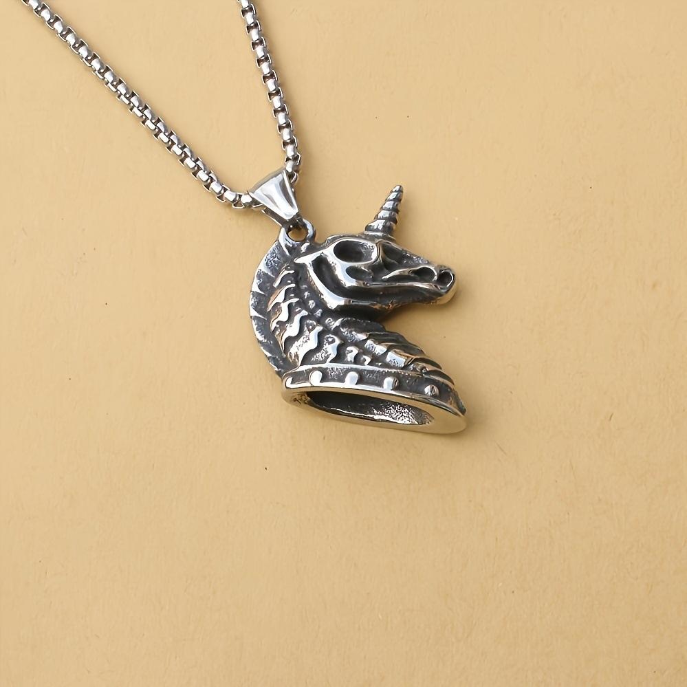 Dark Unicorn Necklace Pendant