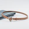 Flower Pin Buckle Leather Women'S Thin Belt Cowhide Women'S Jeans Casual Pants Women'S Belt