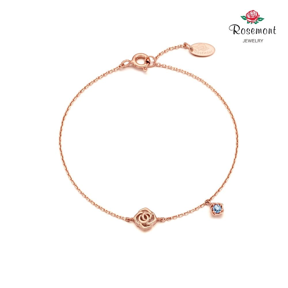 [Exclusive Package][Rosemont] Silver Bracelet (March Birthstone) Rc0343