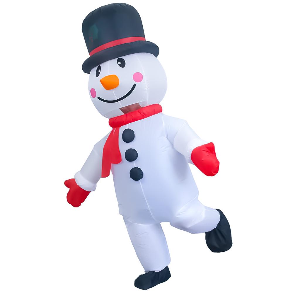 Inflatable Christmas Tree, Snowman, and Reindeer Costume for Festive Parties
